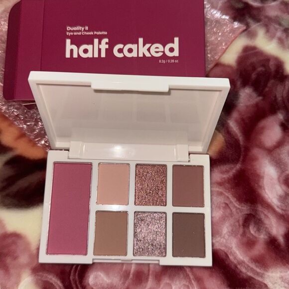HALF CAKED Eye and Cheek Palette in Duality II(rosy neutral) BNIB - Picture 8 of 8